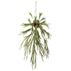 Nearly Natural 8341 50" Artificial Green Staghorn Hanging Plant