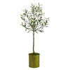 Nearly Natural T2549 4.5` Olive Artificial Tree in Green Planter