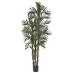 Nearly Natural 6` Robellini Palm Silk Tree