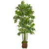 Nearly Natural T1276 70" Artificial Green Areca Palm Tree in Metal Planter