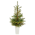 Nearly Natural T2297 4.5’ Artificial Christmas Tree with 100 Clear LED Lights