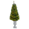 Nearly Natural T2300 4.5’ Artificial Christmas Tree with 100 White LED Lights