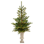 Nearly Natural T2298 4.5’ Artificial Christmas Tree with 100 Clear LED Lights