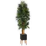 Nearly Natural T2168 80`` Phoenix Artificial Palm tree in Black Planter with Stand