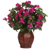 Nearly Natural Bougainvillea w/Vase Silk Plant