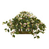 Nearly Natural 8057 16" Artificial Green Hoya Plant in Decorative Planter