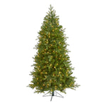 Nearly Natural 6` Vienna Fir Artificial Christmas Tree with 400 Warm White Lights and 843 Bendable Branches