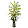 Nearly Natural Dancing Lady Orchid w/Vase Arrangement