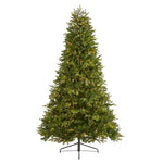 Nearly Natural 7.5’ Washington Fir Artificial Christmas Tree with 600 Clear Lights and 1610 Bendable Branches