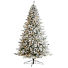 Nearly Natural T3383 10` Flocked Rock Christmas Tree with 800 LED Lights