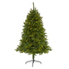 Nearly Natural 5`Sierra Spruce ``Natural Look`` Artificial Christmas Tree with 200 Clear LED Lights