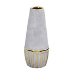 Nearly Natural 0772-S1 10” Regal Stone Decorative Vase with Gold Accents