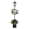 Nearly Natural D1032 5’ Lamp with Artificial Christmas Greenery, 50 LED Lights