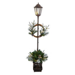 Nearly Natural D1032 5’ Lamp with Artificial Christmas Greenery, 50 LED Lights