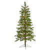 Nearly Natural 6.5` Fairbanks Fir Artificial Christmas Tree with 250 Clear Warm (Multifunction) LED Lights and 208 Bendable Branches