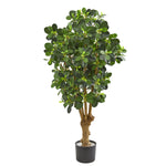 Nearly Natural 9163 3' Artificial Green Panda Ficus Tree in Planter