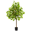 Nearly Natural 9161 4' Artificial Green & Yellow Lemon Tree