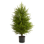Nearly Natural 40`` Norfolk Island Pine ``Natural Look`` Artificial Tree