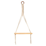 Nearly Natural 7128 14`` x 24``Handmade Macrame Wall Hanging with Wooden Shelf