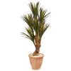 Nearly Natural 9645 48" Artificial Green Yucca Tree in Planter, UV Resistant (Indoor/Outdoor)