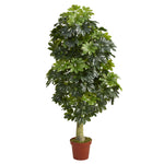 Nearly Natural 5` Schefflera Artificial Tree (Real Touch)