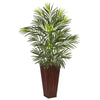 Nearly Natural 6968 41" Artificial Green Areca Palm in Bamboo Planter