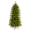 Nearly Natural 6` Belgium Fir ``Natural Look`` Artificial Christmas Tree with 300 Clear LED Lights