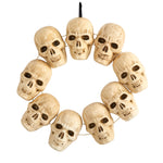 Nearly Natural W1203 20`` Halloween Skull Wreath with Lighted Eyes