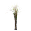 Nearly Natural Grass & Bamboo w/Cylinder Silk Plant