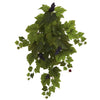 Nearly Natural 6114-S2 31" Artificial Green Grape Hanging Leaf Plant, Set of 2