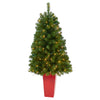 Nearly Natural T2269 4.5’ Artificial Christmas Tree with 100 Clear Lights