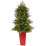 Nearly Natural T2429 56” Artificial Christmas Tree with 100 Clear Lights