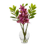 Nearly Natural Cymbidium Orchid and Zamioculcas Artificial Arrangement