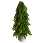 Nearly Natural T3370 21” Christmas Pine Artificial Tree in Decorative Planter