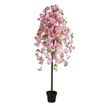Nearly Natural T1701 5` Cherry Blossom Artificial Trees