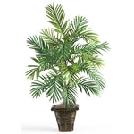 Nearly Natural Areca Palm w/Wicker Basket Silk Plant