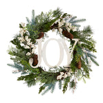 Nearly Natural W1263 24`` Christmas Joy Greenery Holiday Artificial Wreath