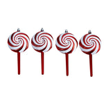 Nearly Natural D1049 7” Candy Cane Christmas Shatterproof Ornament Set of 4