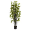 Nearly Natural 5418 5' Artificial Green Black Bamboo Tree