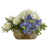 Nearly Natural 1702 Rose & Hydrangea Artificial Arrangement