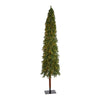 Nearly Natural 9` Grand Alpine Artificial Christmas Tree with 600 Clear Lights and 1183 Bendable Branches on Natural Trunk