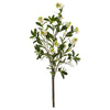 Nearly Natural 2254-S2 47" Artificial Green & White Peach Blossom Branch Flower, Set of 2