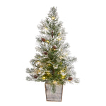 Nearly Natural T3401 2` Artificial Christmas Tree in Decorative Planter