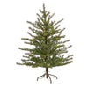 Nearly Natural 4` Vancouver Mountain Pine Artificial Christmas Tree with 100 Clear Lights and 374 Bendable Branches