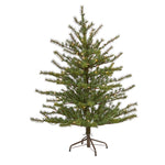Nearly Natural 4` Vancouver Mountain Pine Artificial Christmas Tree with 100 Clear Lights and 374 Bendable Branches