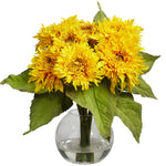 Nearly Natural Golden Sunflower Arrangement