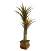 Nearly Natural 9551 61" Artificial Green Yucca Tree in Decorative Planter