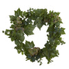 Nearly Natural 24`` Grape Leaf and Eucalyptus Artificial Wreath