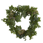 Nearly Natural 24`` Grape Leaf and Eucalyptus Artificial Wreath
