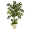 Nearly Natural T1240 65" Artificial Green Areca Palm Tree in Decorative Urn
